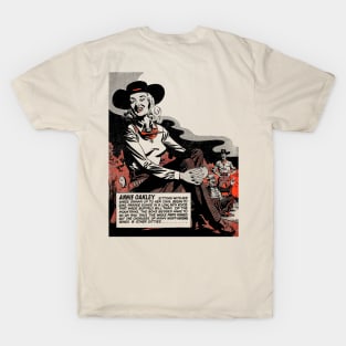 Annie Oakley Buffalo Bill Western Cowboy Retro Comic T-Shirt